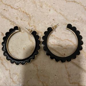 Bauble Bar Black Enamel Hoop